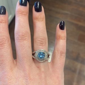 David Yurman Blue Topaz Ring
